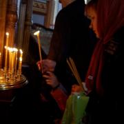 Праздник благовещения в храме Марии Магдалины